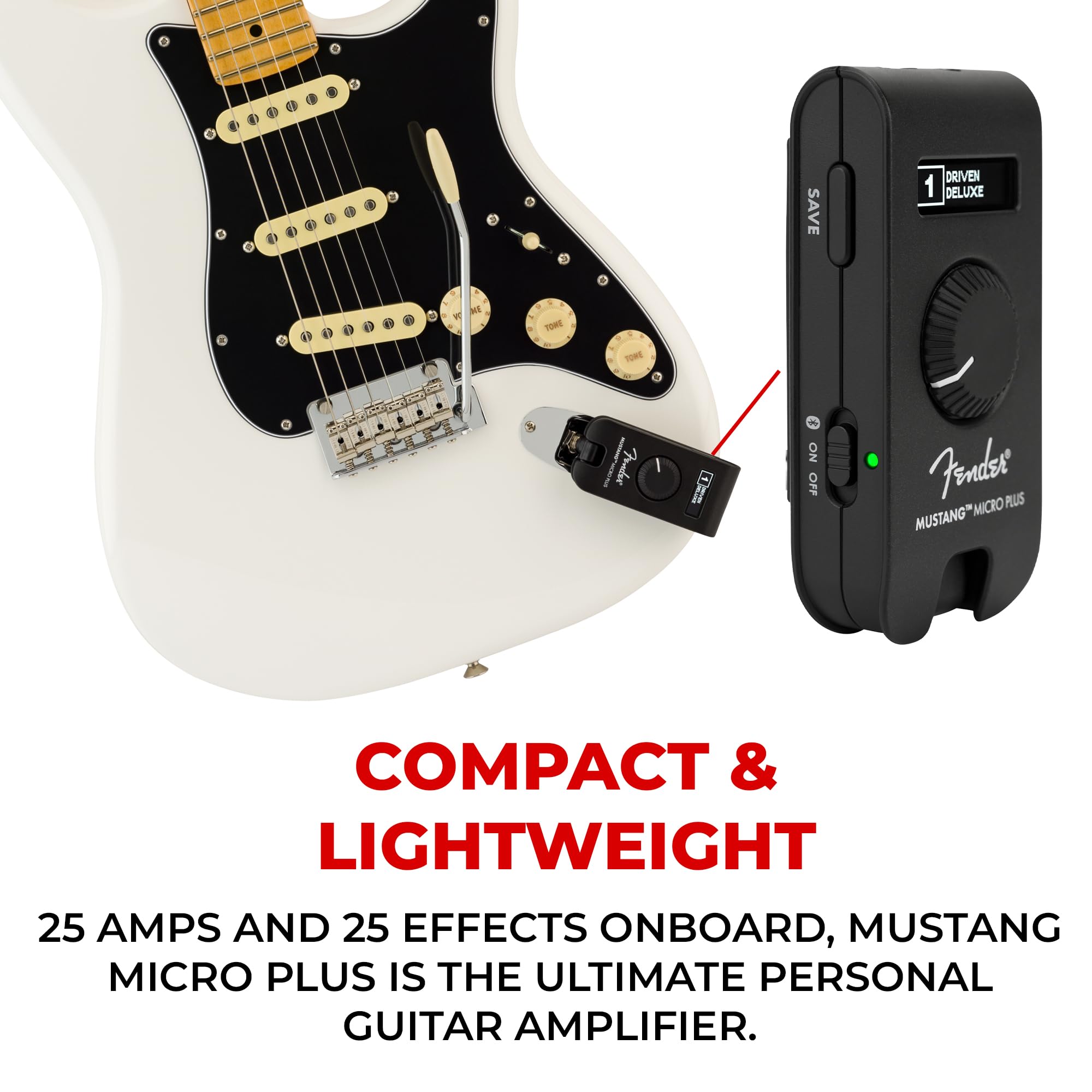 Amazon.com: Fender Mustang Micro Plus Headphone Amplifier